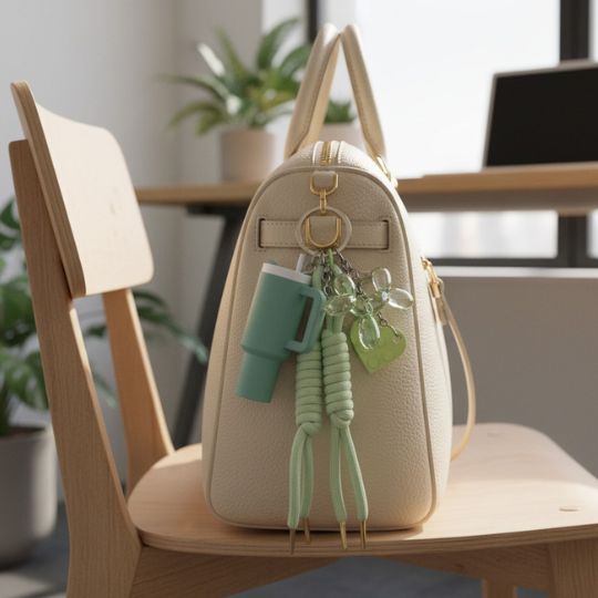 Aesthetic Mini Cup Keychain Set