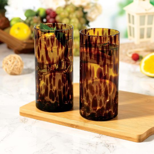 Leopard Drink Glass