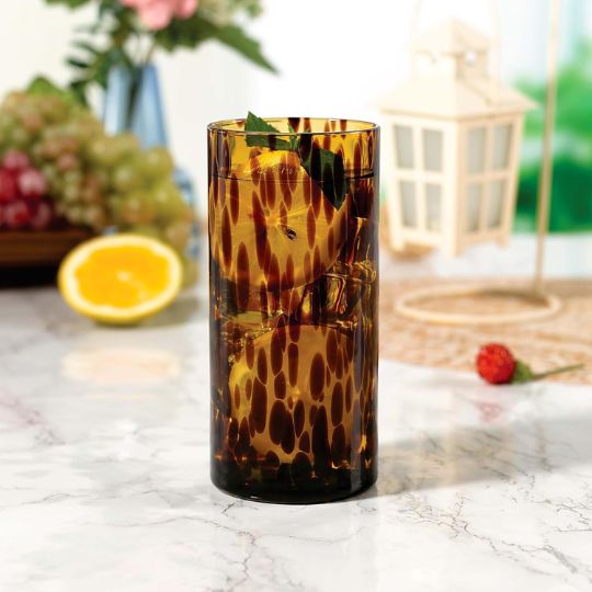 Leopard Drink Glass