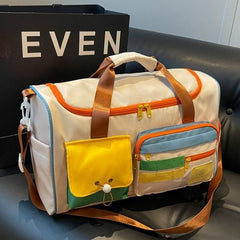 Color-Block Travel Bag