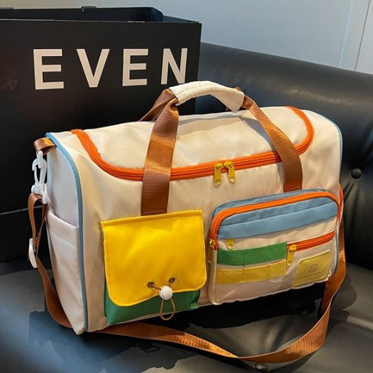 Color-Block Travel Bag