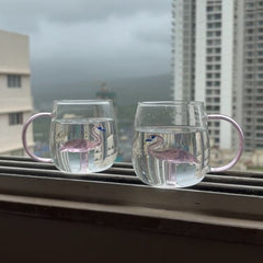 Flamingo Glass Mug