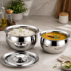Stainless Steel Handi with Lid