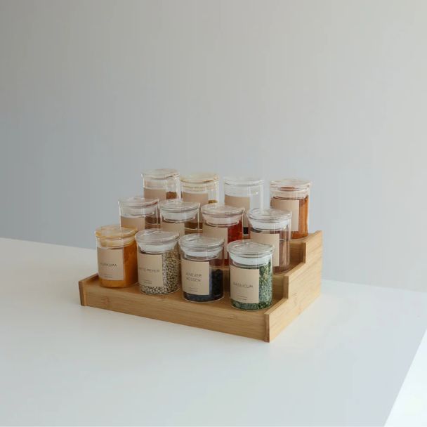 Glass Spice Jar Set – Airtight Freshness Seal