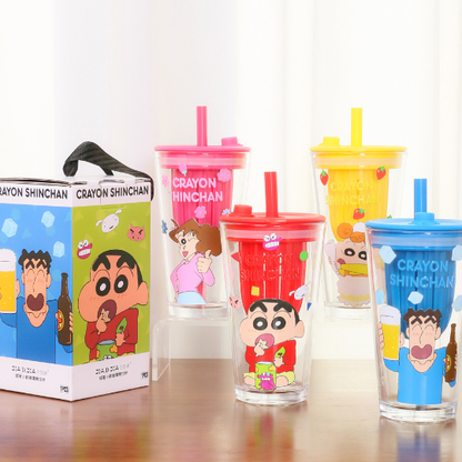 Shinchan Family Sipper Glasses