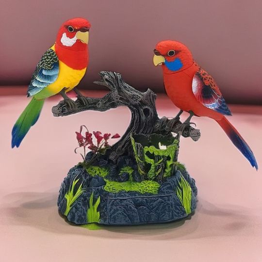 Talking Parrot Ornament