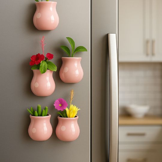 Ceramic Vase Fridge Magnets