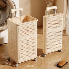 Foldable Double-layer Laundry Basket