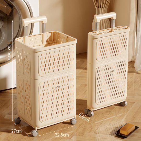 Foldable Double-layer Laundry Basket