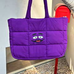 Grimace Puffer Tote Bag