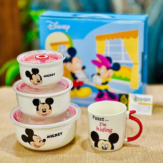 Mickey Storage Containers – Dishwasher Safe for Easy Cleaning
