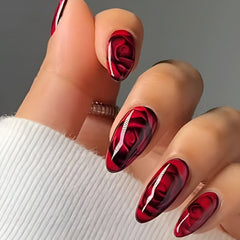 Blooming Rose Nails(Free Jelly Glue + Rubbing Strip)