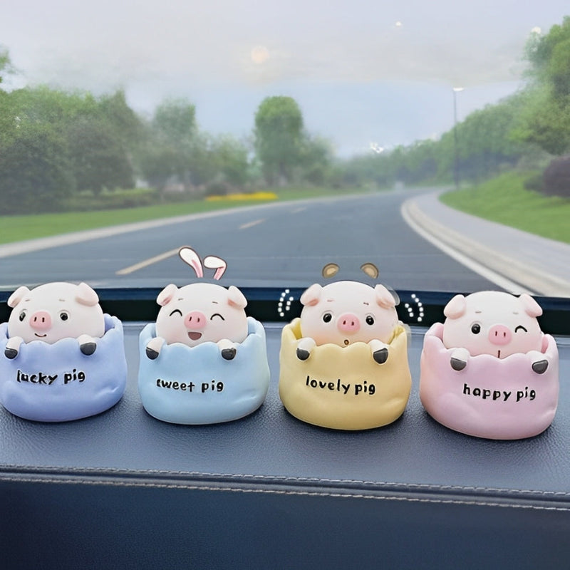 Cute Pig Car Ornaments