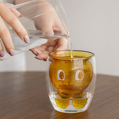 Labubu Double-layer Glass Cup