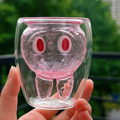 Labubu Double-layer Glass Cup