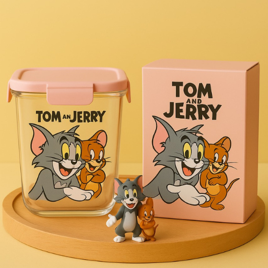 Tom & Jerry Glass Jars – Official Cartoon Magic