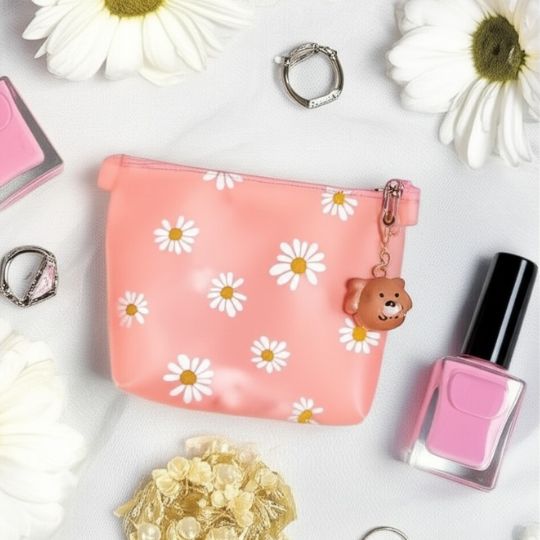 Floral Silicone Makeup Pouch