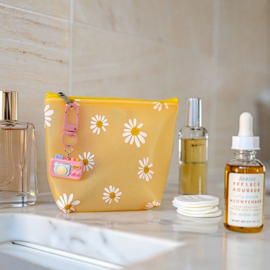 Floral Silicone Makeup Pouch