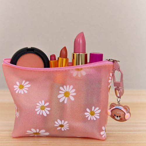 Floral Silicone Makeup Pouch
