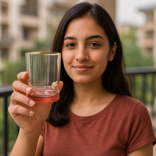 Gold-rim Colored Glass