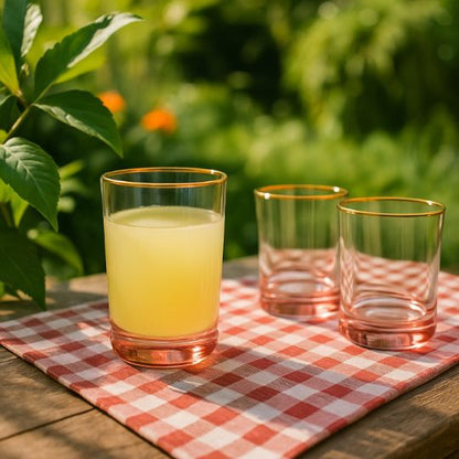 Gold-rim Colored Glass