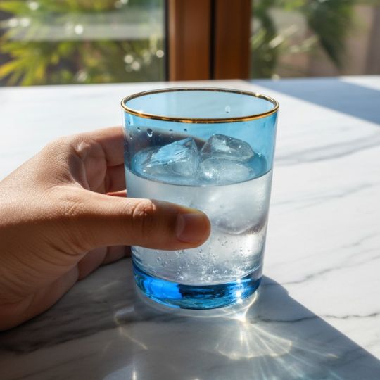 Gold-rim Colored Glass