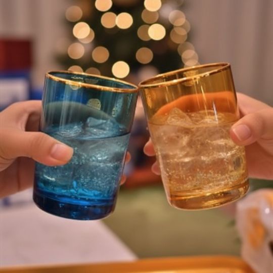 Gold-rim Colored Glass