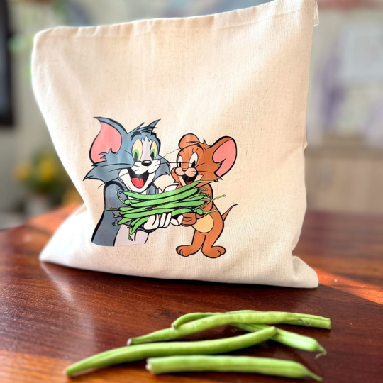 Tom & Jerry Vegetable Bag – Tom & Jerry Cartoon Print