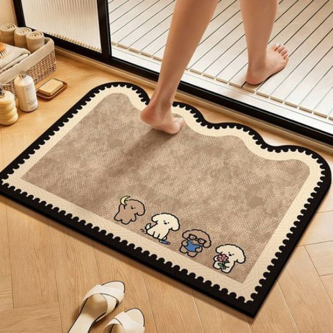 Cartoon Absorbent Mat
