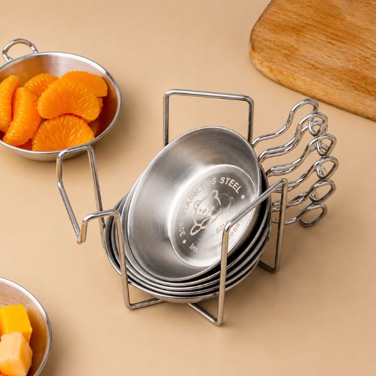 Stainless Steel Dipping Sauce Dish – Perfect for Dipping Sauces & Condiments