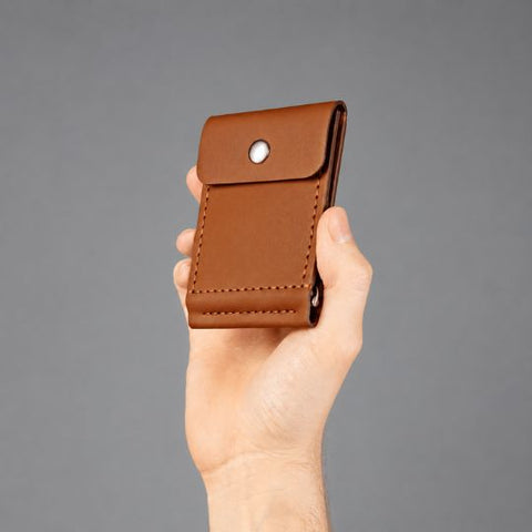 Leather Money Clip Wallet