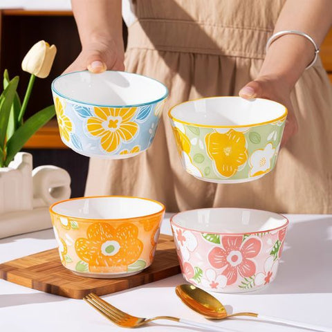 Floral Ceramic Bowl