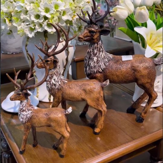 Vintage Deer Showpiece Set