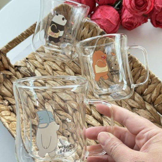 Cartoon Double Layer Glass