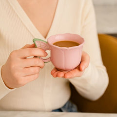 Floral Ceramic Cup & Saucer Set