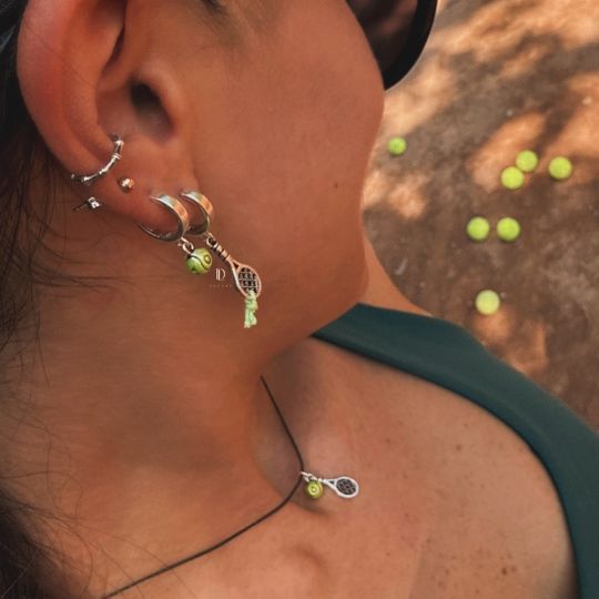 Tennis Racket Jewelry Set