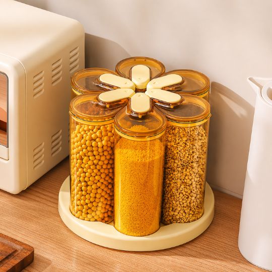 Rotating Grain Storage Container – 360° Rotating Design