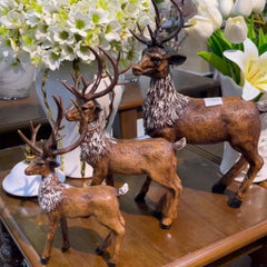 Vintage Deer Showpiece Set