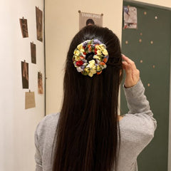 Chic Polka Dot Satin Hair Clip