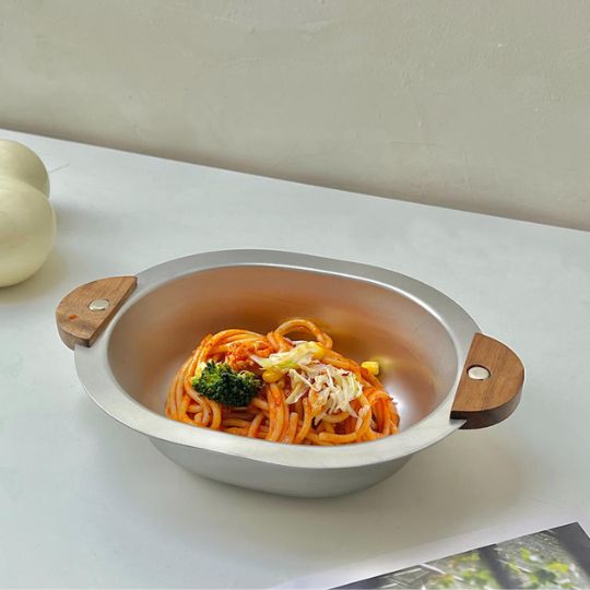 Woodgrip Steel Bowl