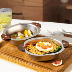 Woodgrip Steel Bowl