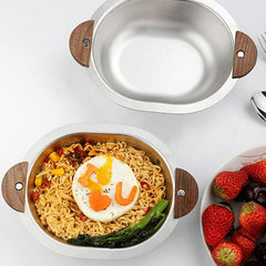Woodgrip Steel Bowl