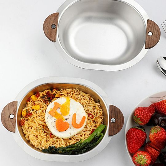 Woodgrip Steel Bowl