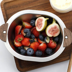 Woodgrip Steel Bowl