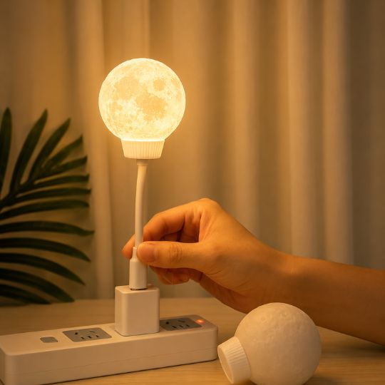 Cozy LED Moon Lamp