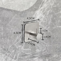 Adhesive Stainless Steel Hooks