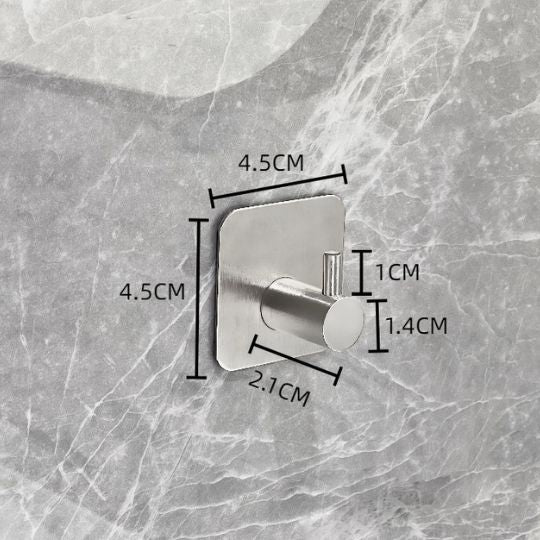 Adhesive Stainless Steel Hooks