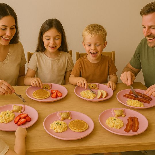 Sleeping Teddy Bear Plate
