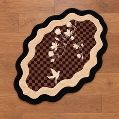 WavyBloom Floor Mat top view