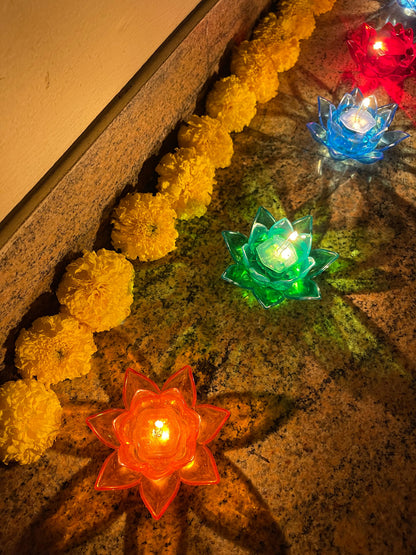 LaksmiDevi Lotus Diya (LED Water Sensor)